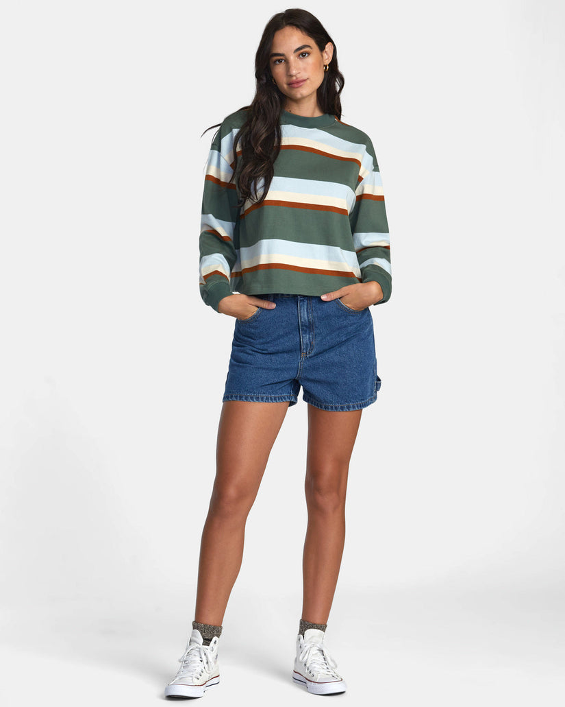 Kinney Long Sleeve Long Sleeve T-Shirt - Spinach