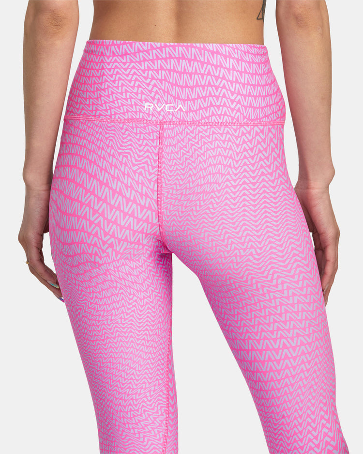 VA Essential Workout Leggings - Motif Fluro