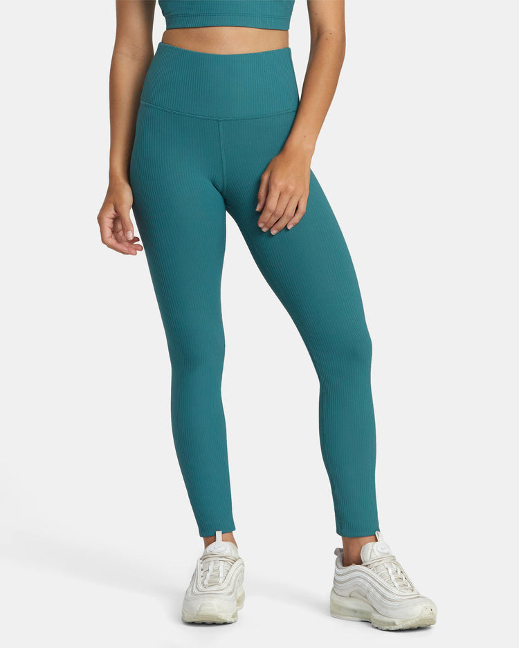 Rose Machado Technical High Waist Leggings - Teal