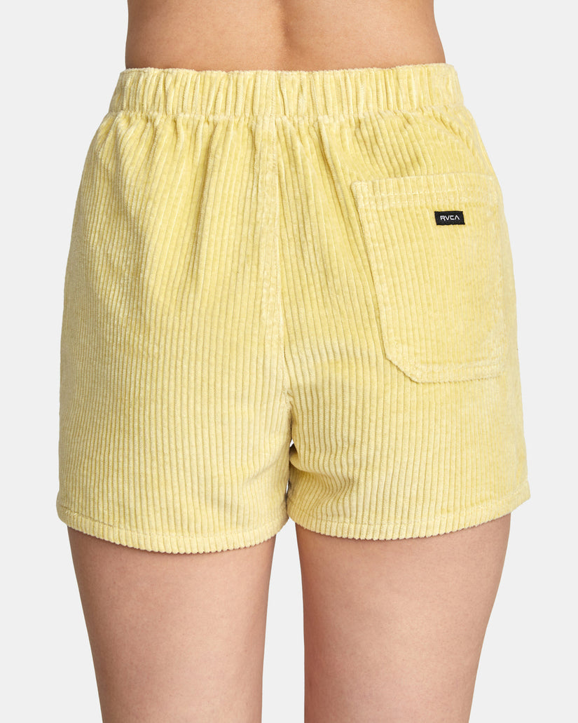 Daylight Corduroy Shorts - Mellow Yellow