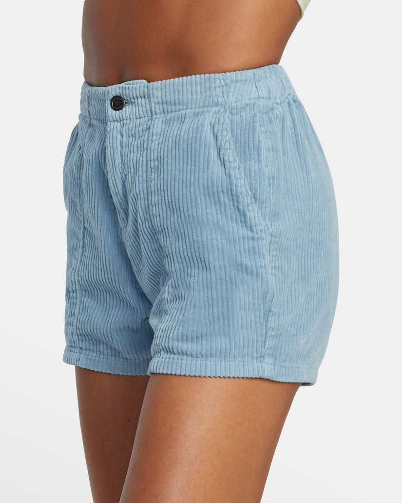 Daylight Corduroy Shorts - Dusty Blue