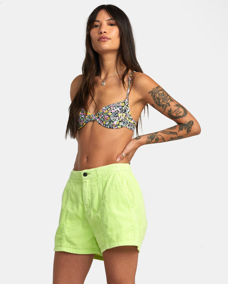 Daylight Corduroy Shorts - Daiquiri Green