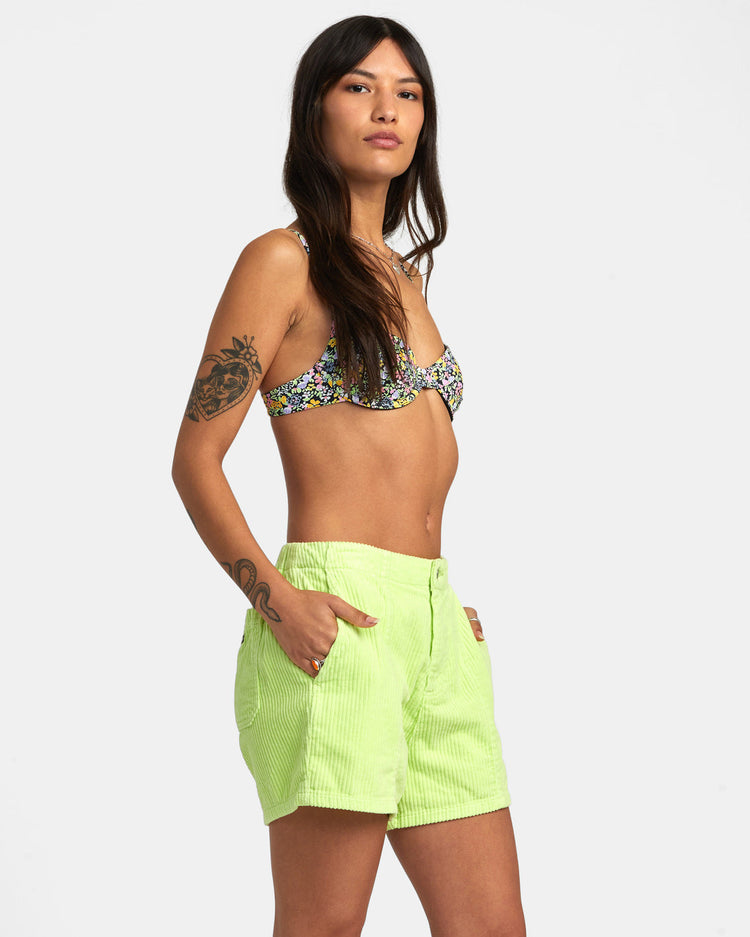 Daylight Corduroy Shorts - Daiquiri Green