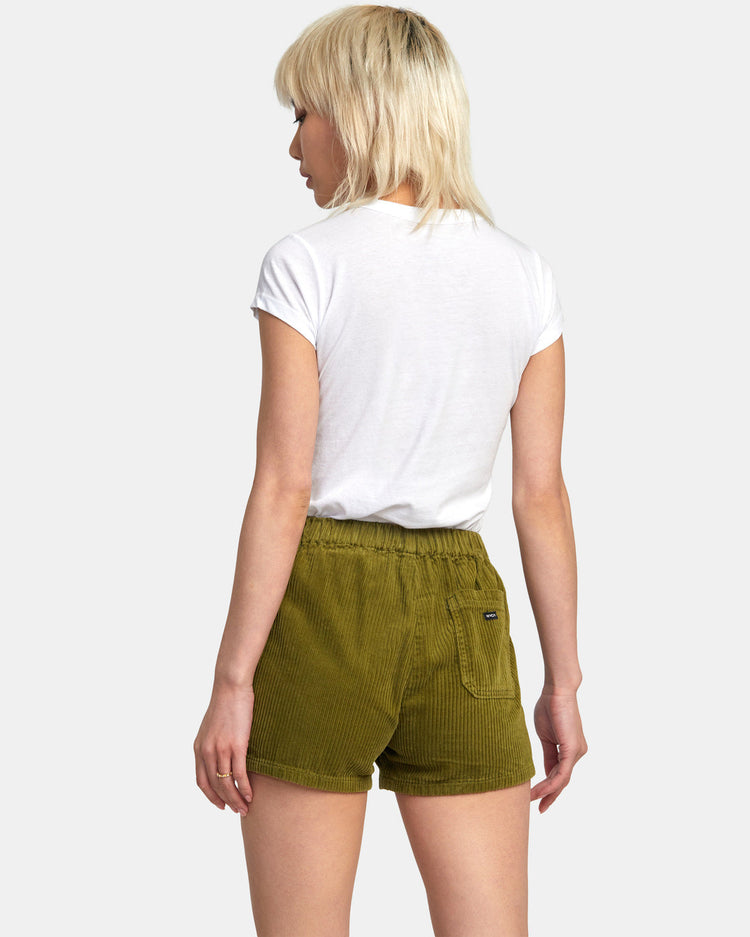 Daylight Corduroy Shorts - Monstera