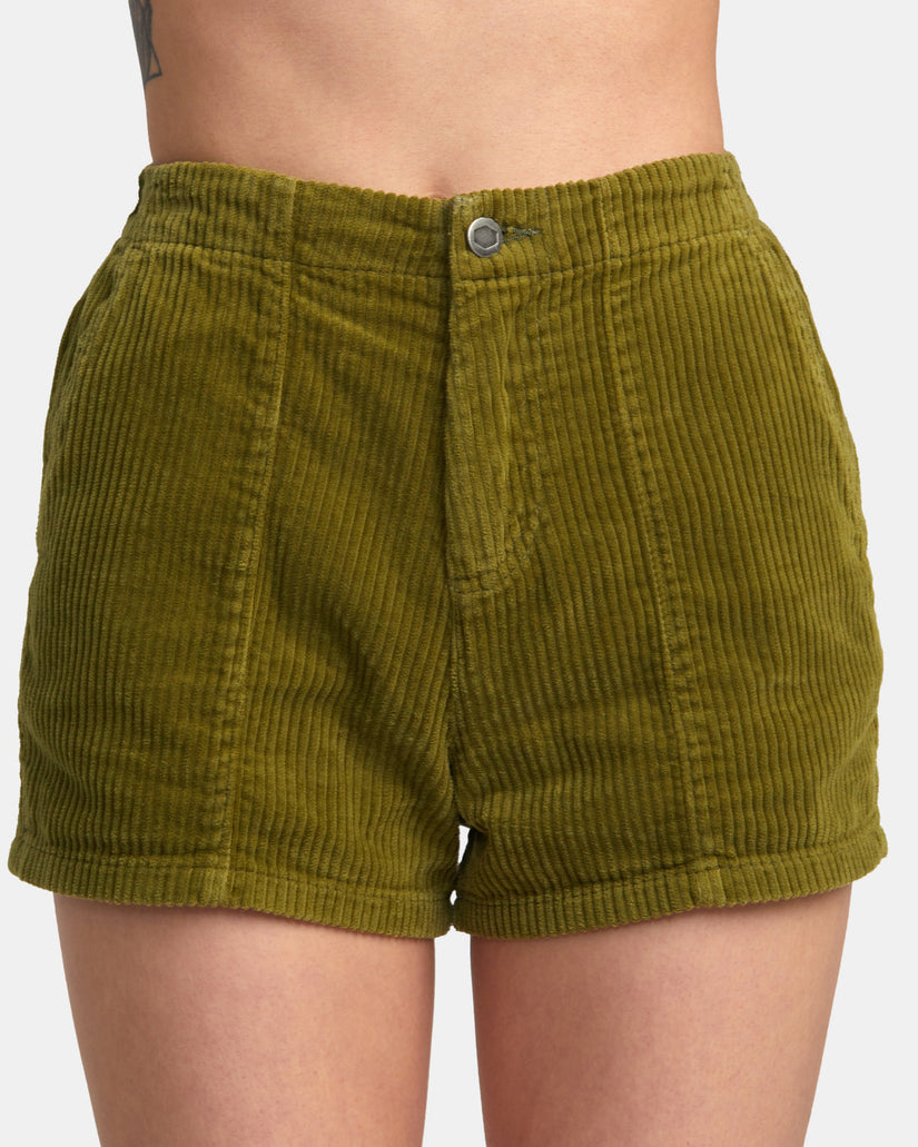 Daylight Corduroy Shorts - Monstera