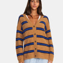 Here We Are Cardigan Sweater - Tobacco