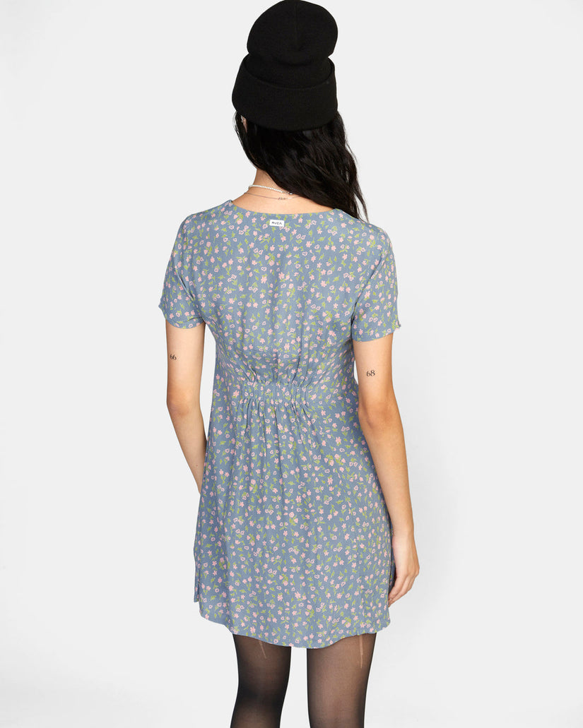 Understated Mini Dress - Blue Dust