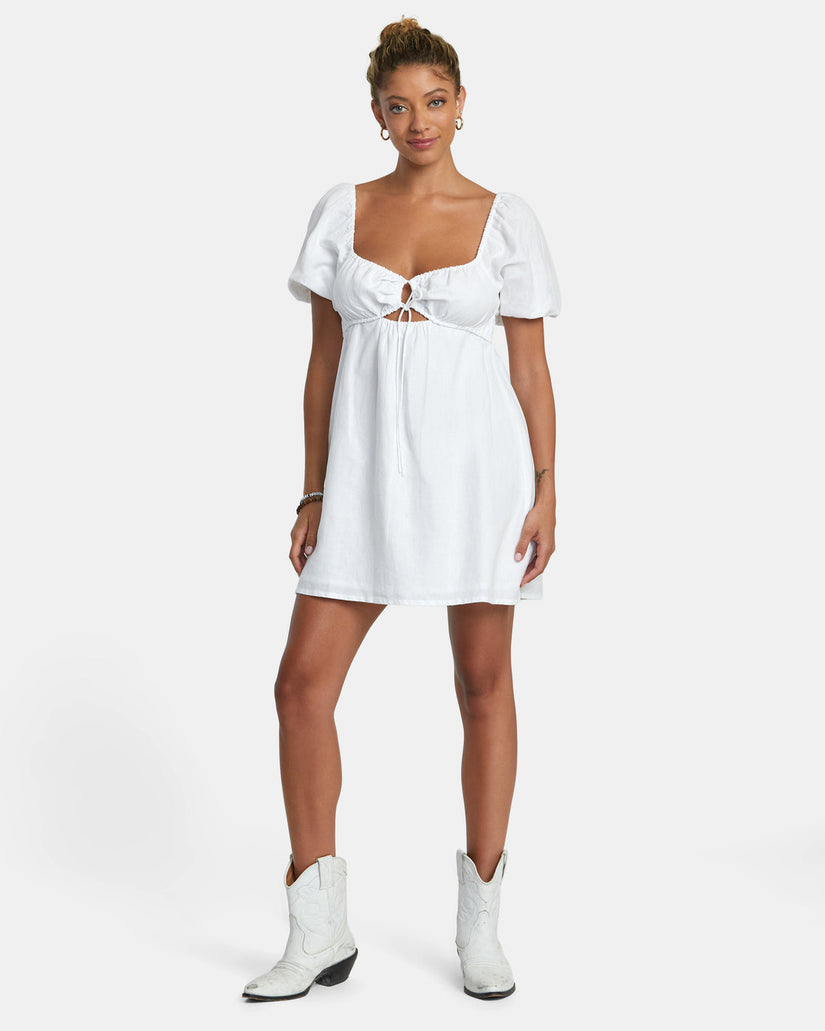 Sweet Talk Mini Dress - Whisper White