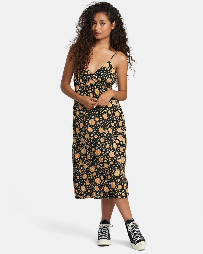 Breakthrough Midi Dress - RVCA Black