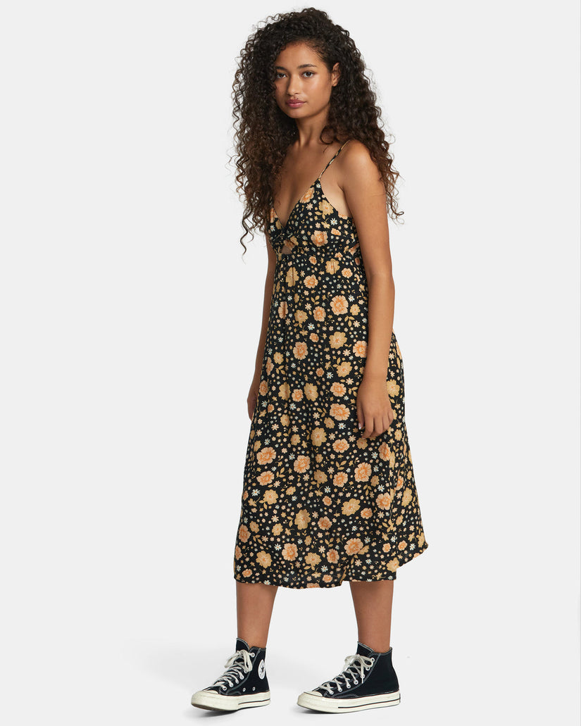 Breakthrough Midi Dress - RVCA Black