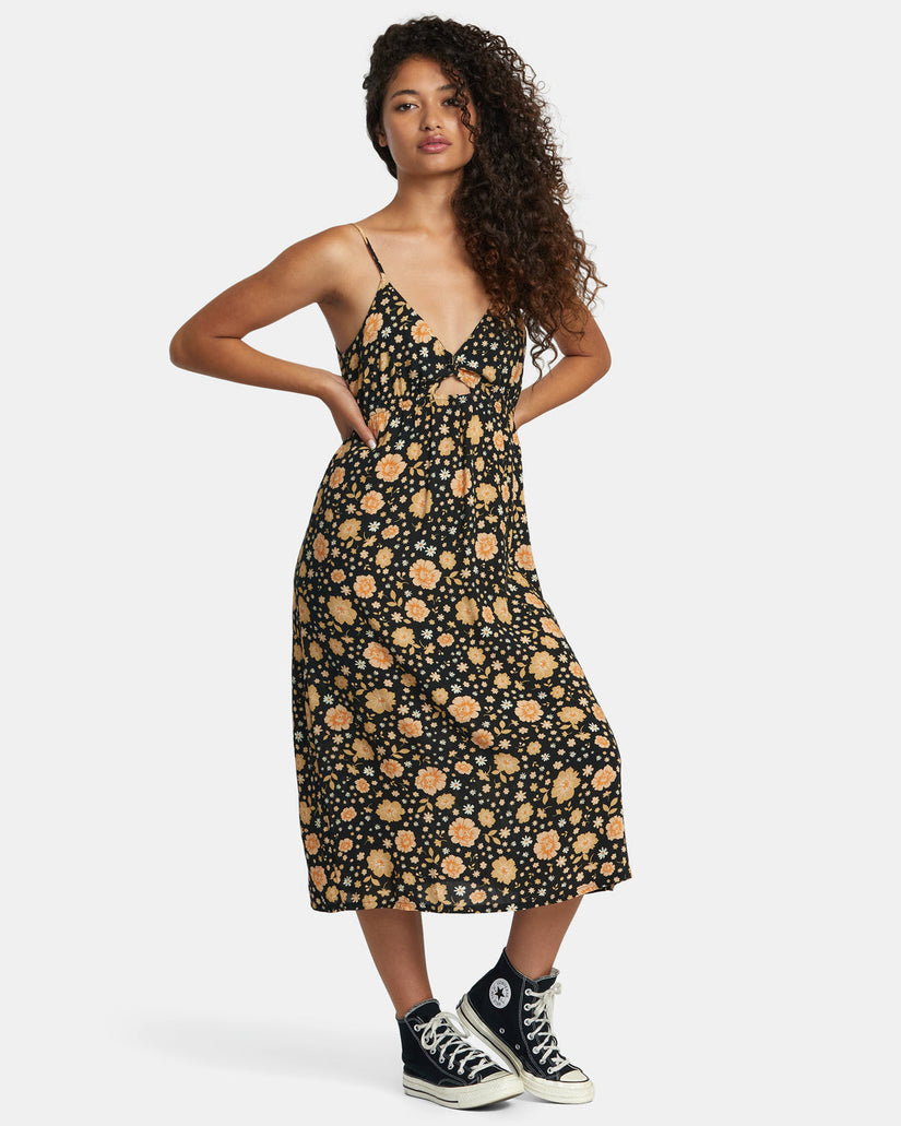 Breakthrough Midi Dress - RVCA Black