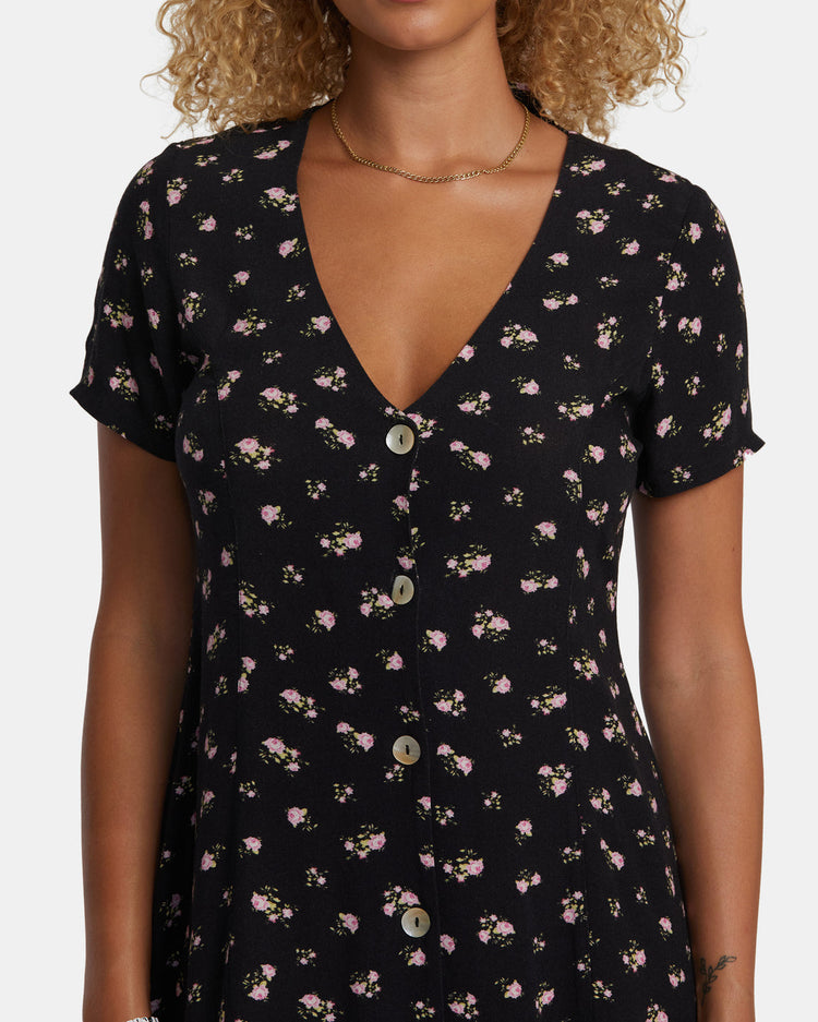 Understated Rose Namajunas Mini Dress - RVCA Black