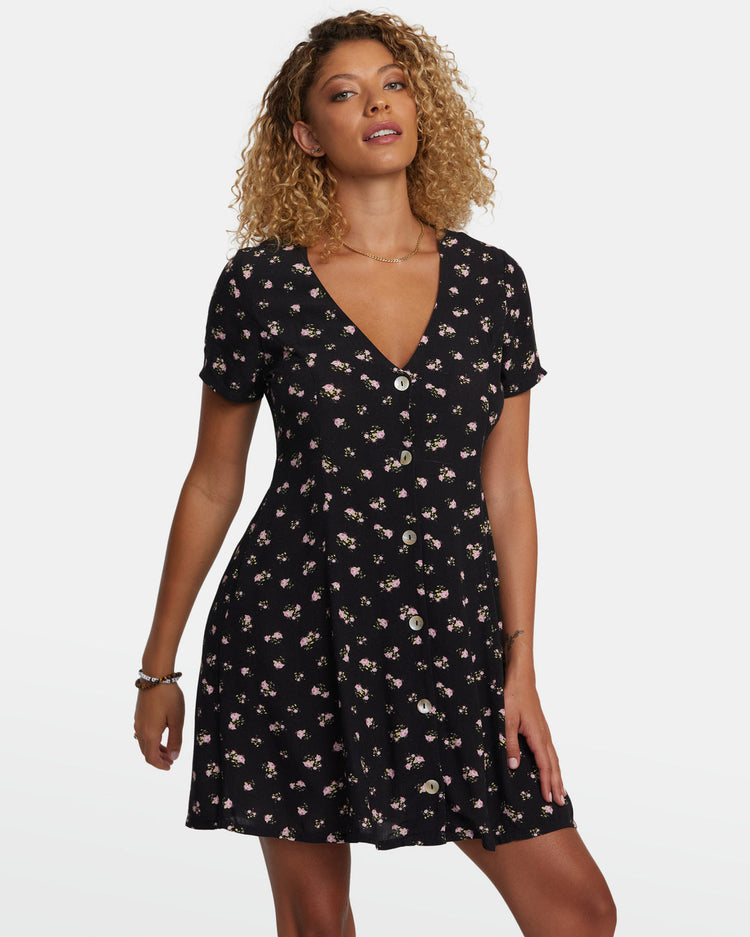 Understated Rose Namajunas Mini Dress - RVCA Black