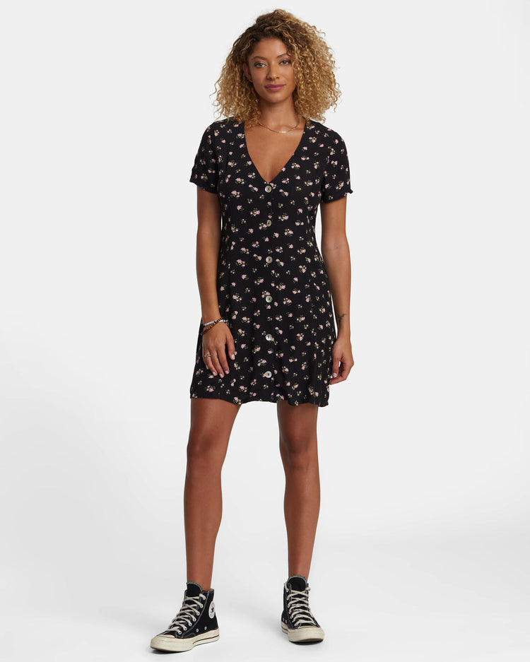 Understated Rose Namajunas Mini Dress - RVCA Black