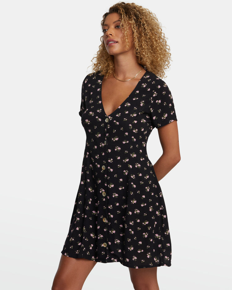 Understated Rose Namajunas Mini Dress - RVCA Black