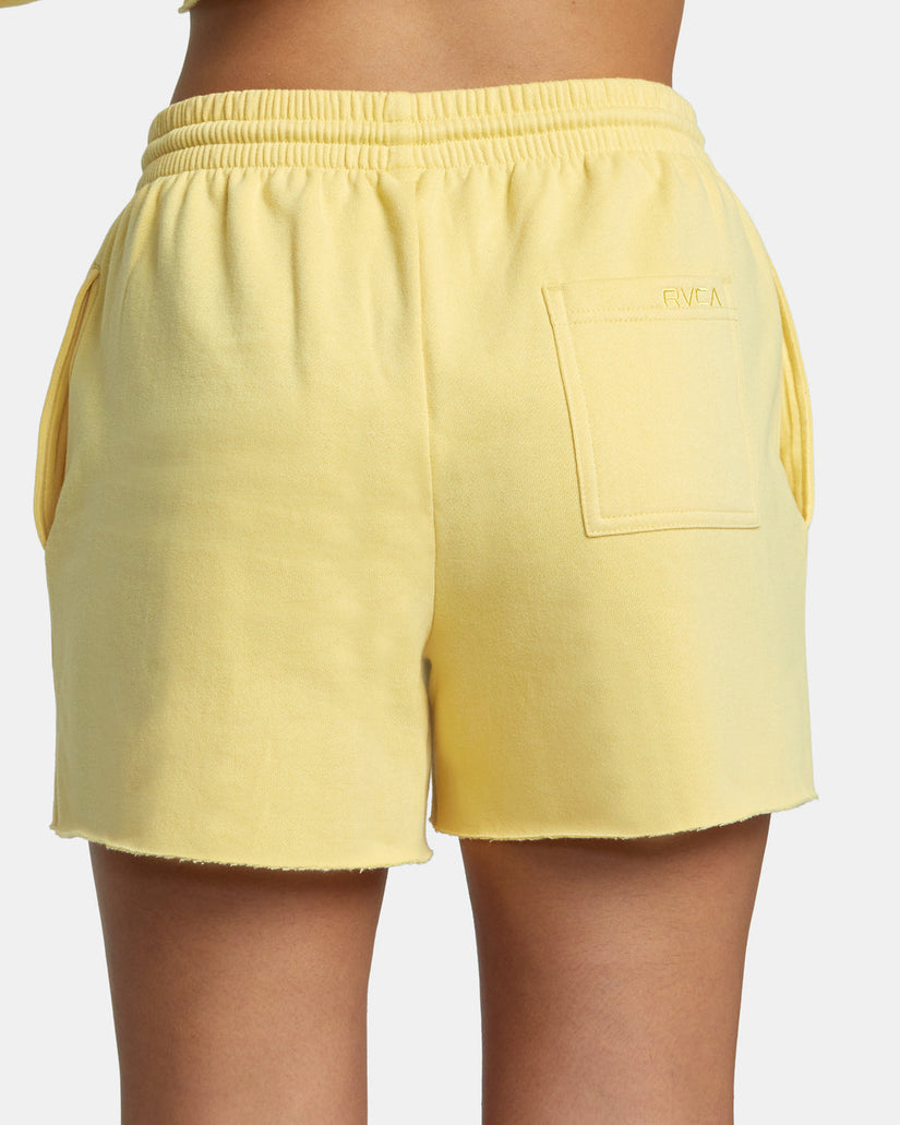 Sunday Test Drive Peached Sweat Shorts - Golden