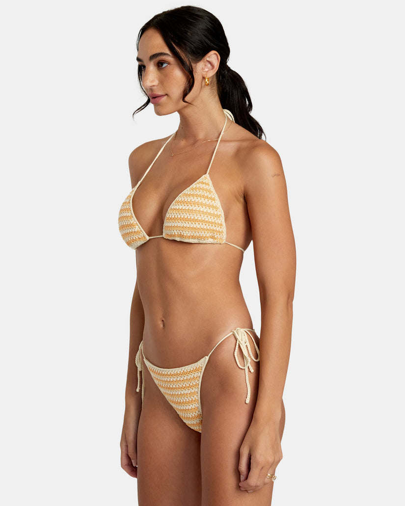 Greenpacha Flor Halter Triangle Bikini Top - Multi