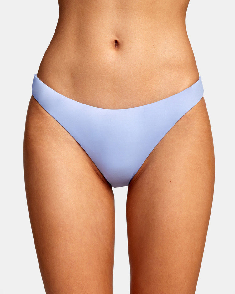 Solid Medium Bikini Bottoms - Grey Purple