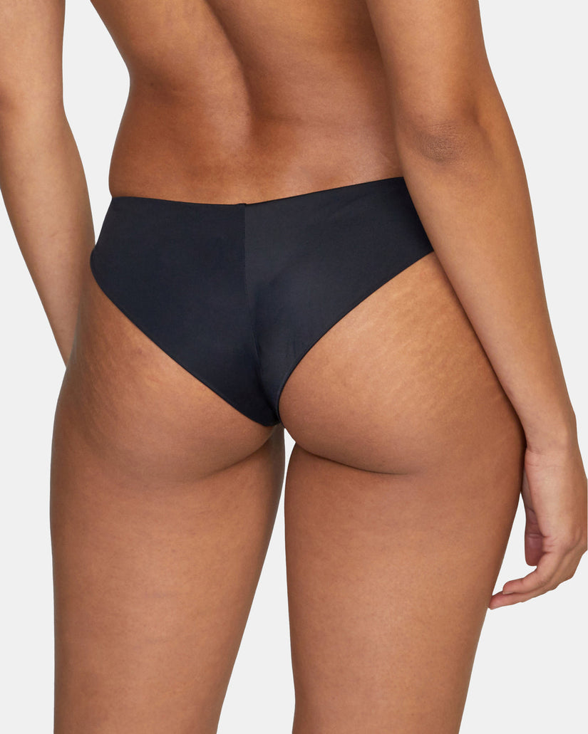 Low-Rise Cheeky Hipster Bikini Bottom - RVCA Black