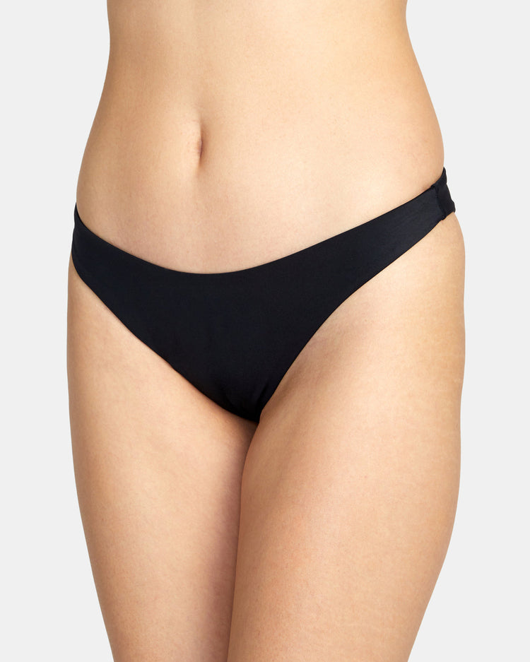 Solid French Bikini Bottoms - Black