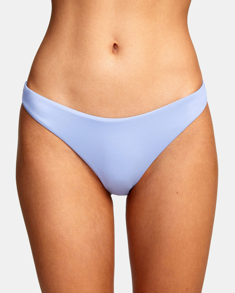 Solid French Bikini Bottoms - Grey Purple