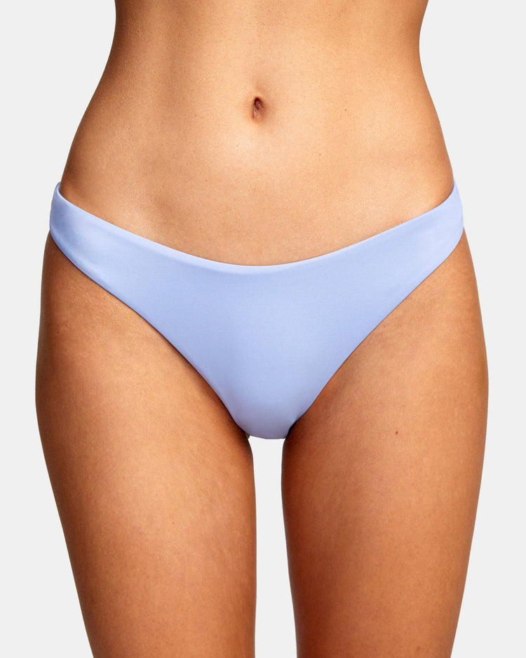 Solid French Bikini Bottoms - Grey Purple