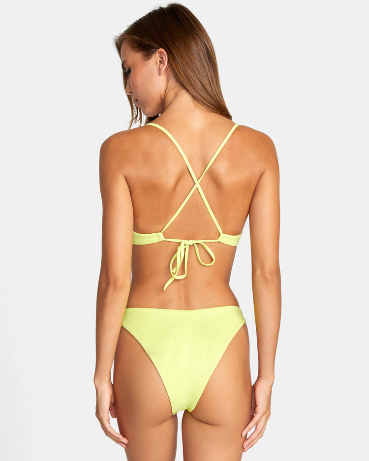 Solid French Bikini Bottoms - Limeade