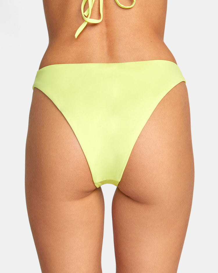 Solid French Bikini Bottoms - Limeade