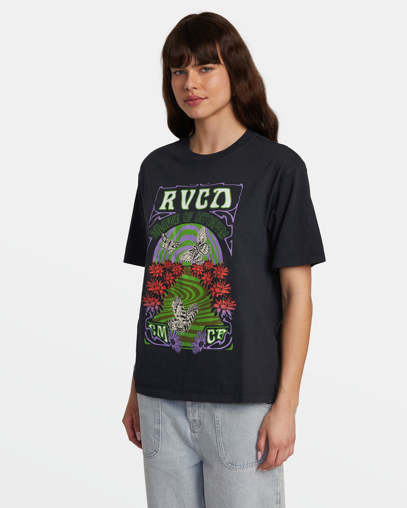 Swirl Anyday T-Shirt - RVCA Black