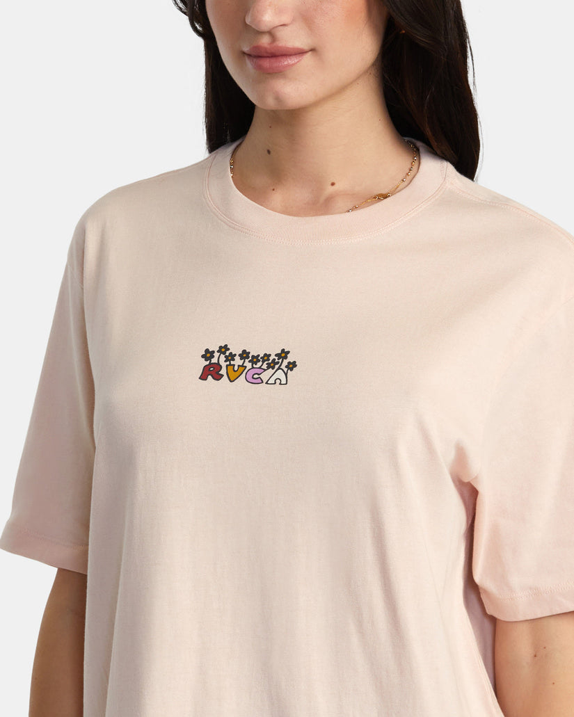 Doodle Flower T-Shirt - Rosewater