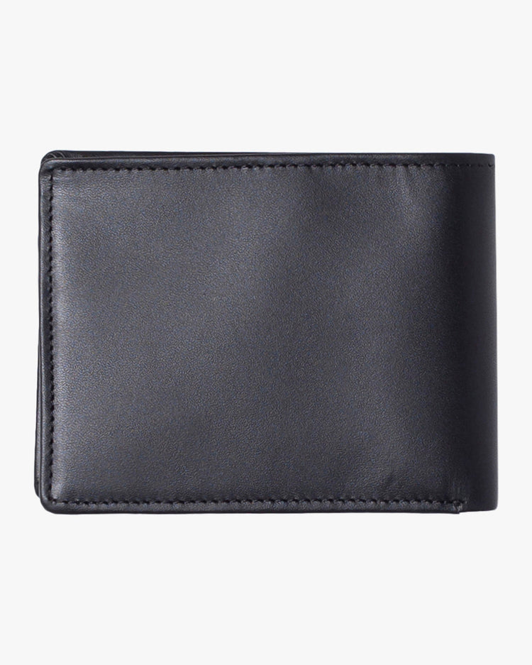 Cedar Bi-Fold Leather Wallet - Black