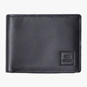 Cedar Bi-Fold Leather Wallet - Black