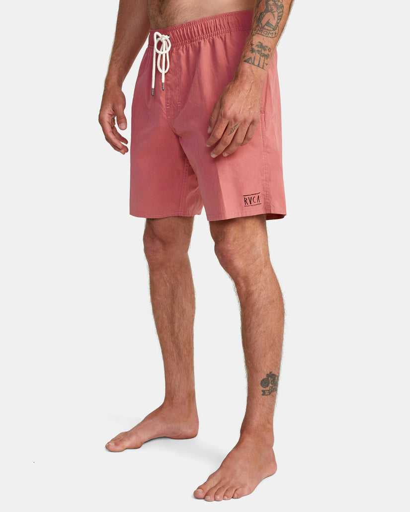 Opposites Elastic Waist 2 Boardshorts 17" - Dusty Pink