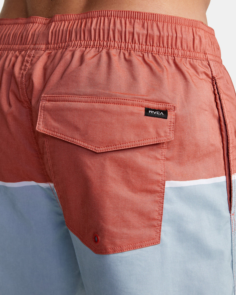 County Elastic Waist Boardshorts 17" - Warm Red