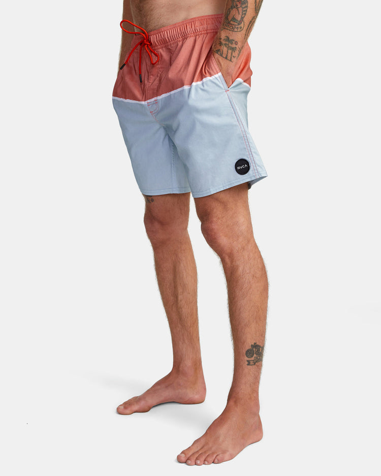 County Elastic Waist Boardshorts 17" - Warm Red