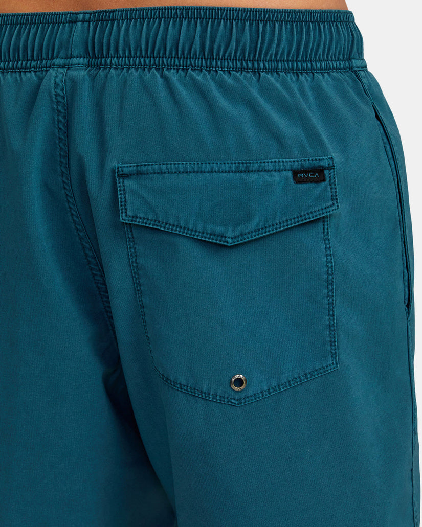 VA Pigment Elastic Waist Boardshorts 17" - Mallard Blue