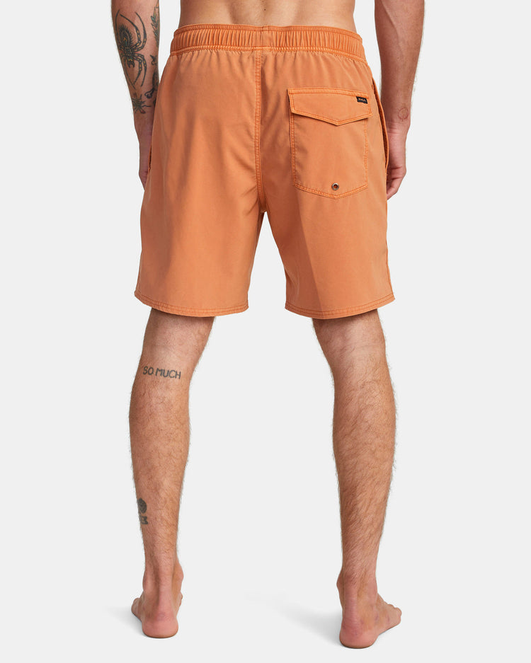 VA Pigment Elastic Waist Boardshorts 17" - Cocoa