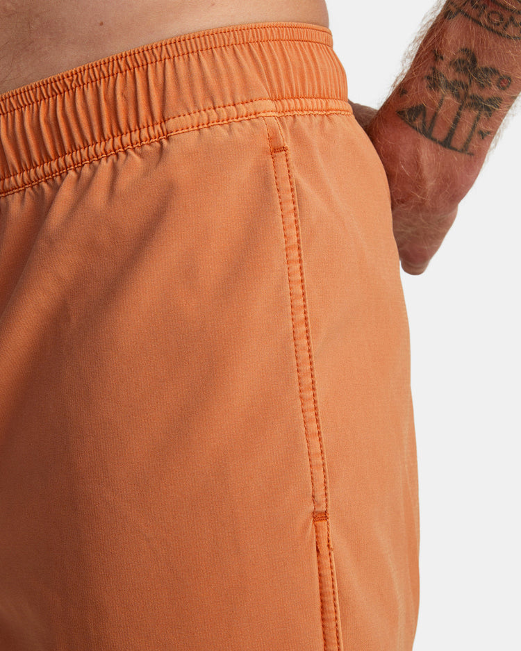 VA Pigment Elastic Waist Boardshorts 17" - Cocoa