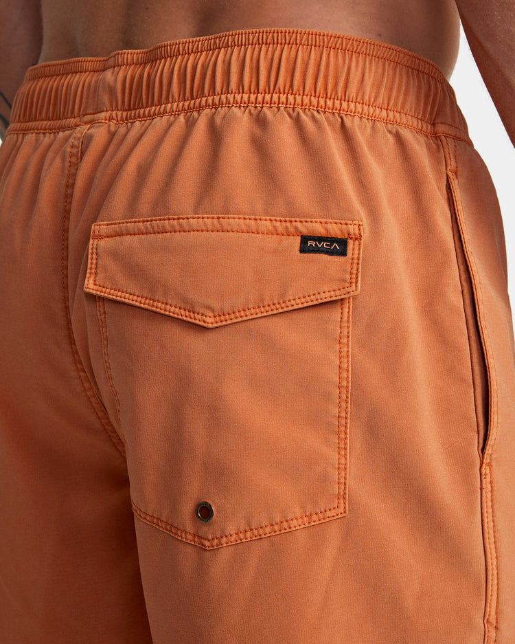 VA Pigment Elastic Waist Boardshorts 17" - Cocoa