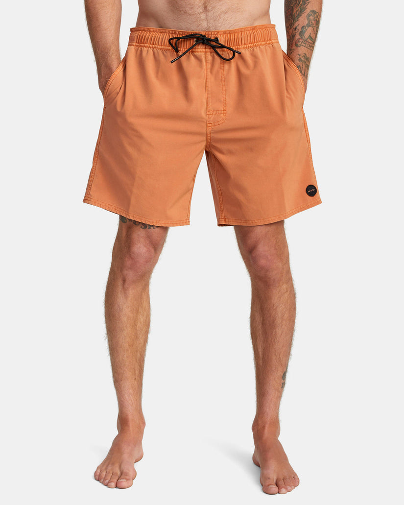 VA Pigment Elastic Waist Boardshorts 17" - Cocoa