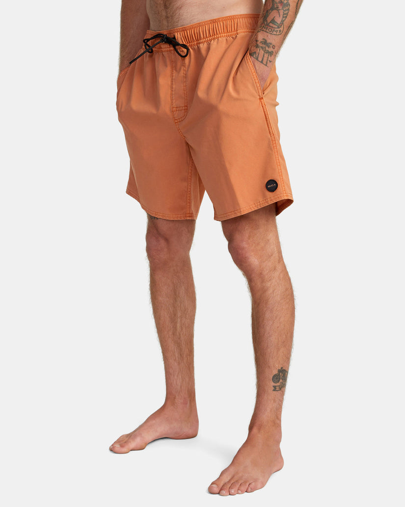 VA Pigment Elastic Waist Boardshorts 17" - Cocoa