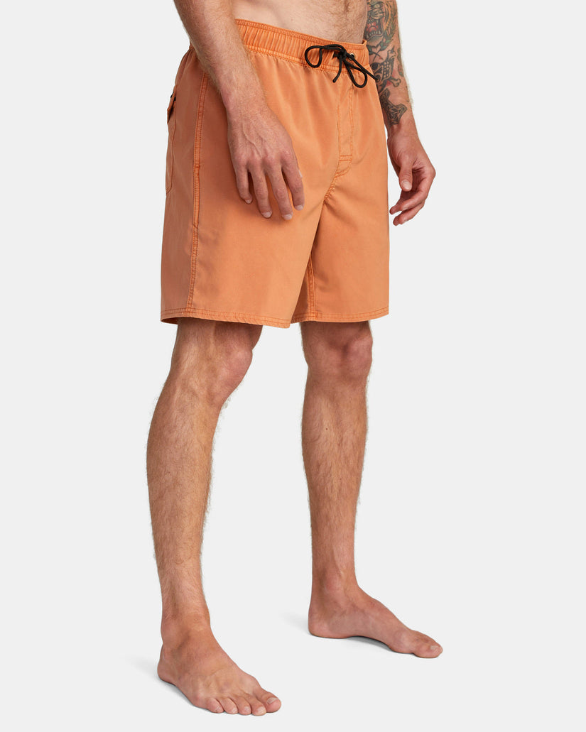 VA Pigment Elastic Waist Boardshorts 17" - Cocoa