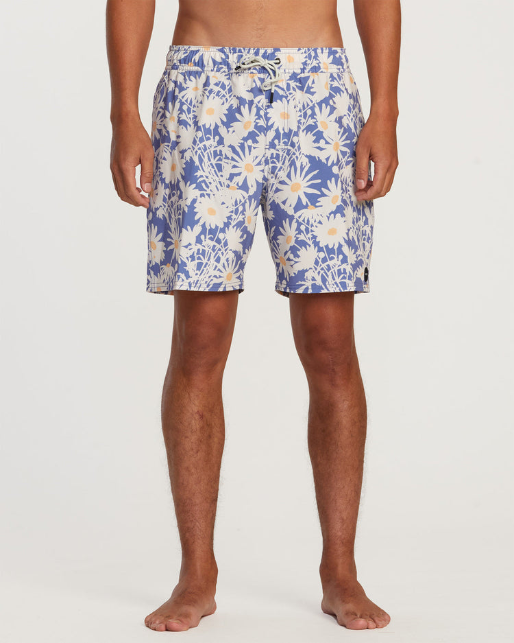 VA Pigment Elastic Waist Boardshorts 17" - Coast