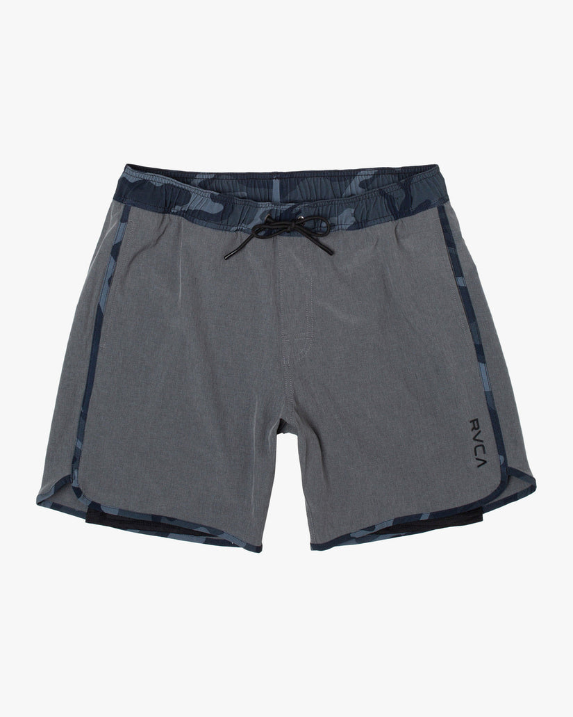 Eastern Plus Elastic Waist Boardshorts 17" - Heather Grey