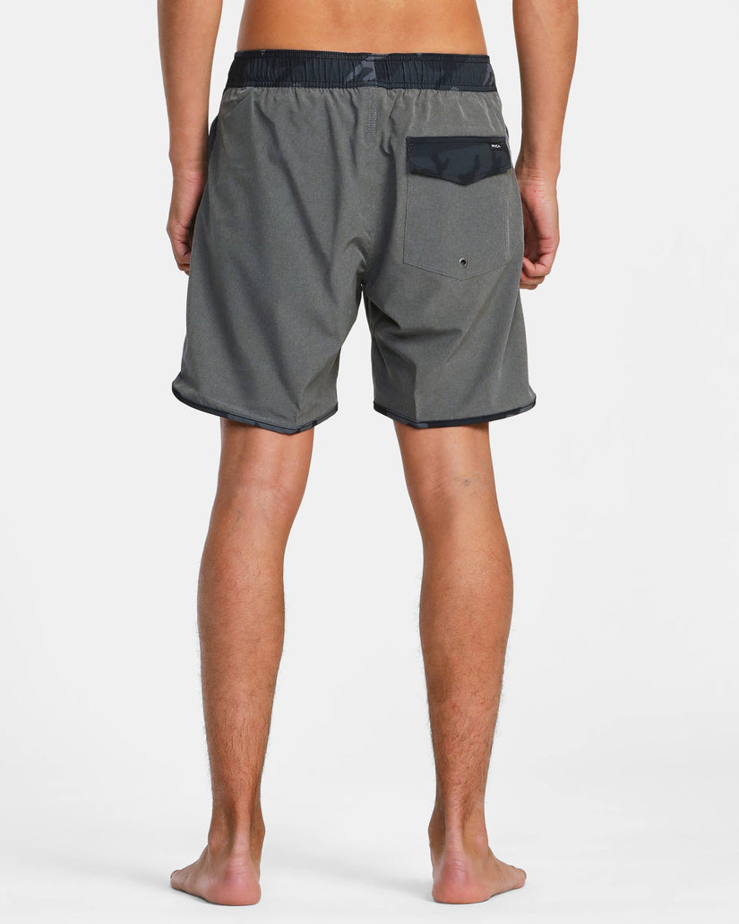 Eastern Plus Elastic Waist Boardshorts 17" - Heather Grey