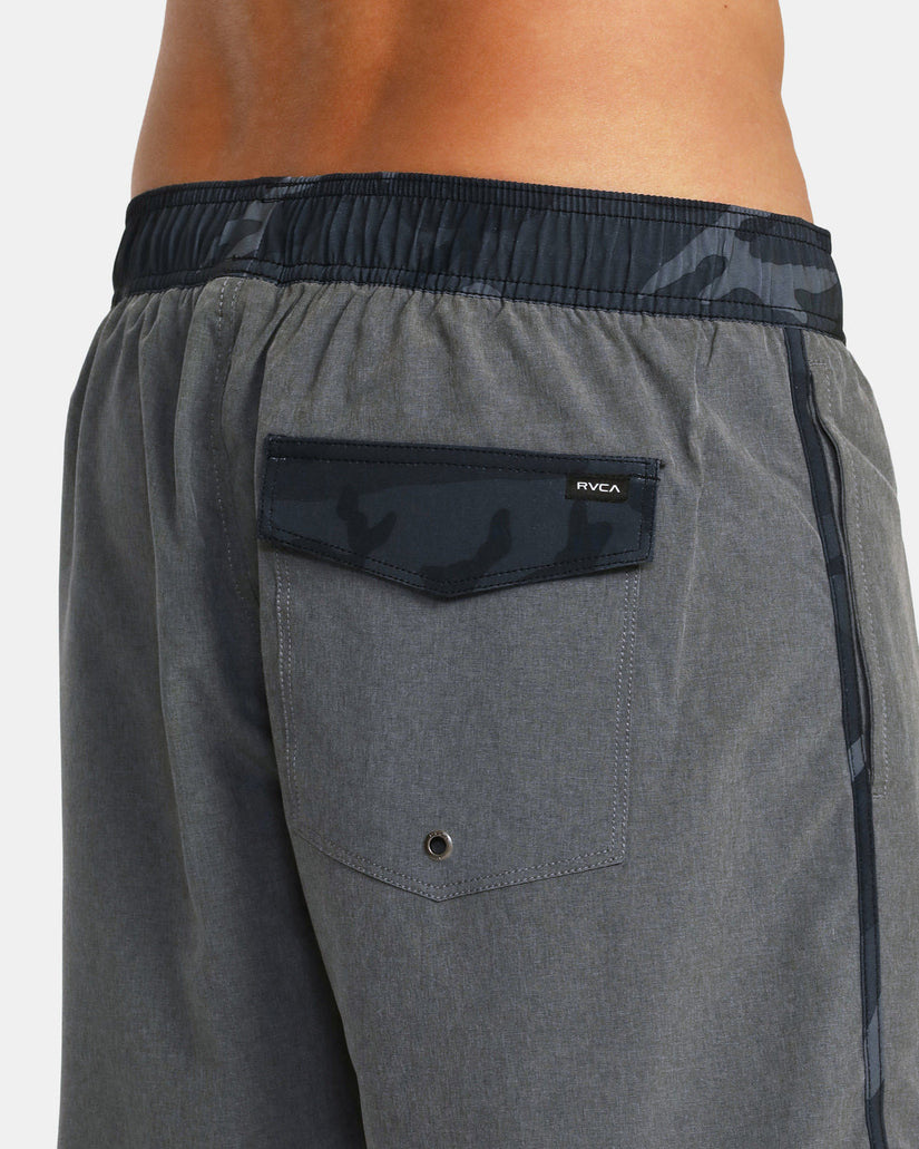 Eastern Plus Elastic Waist Boardshorts 17" - Heather Grey