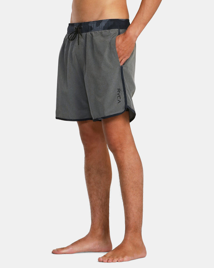 Eastern Plus Elastic Waist Boardshorts 17" - Heather Grey