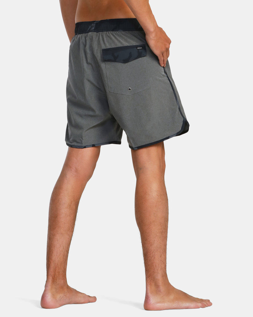 Eastern Plus Elastic Waist Boardshorts 17" - Heather Grey