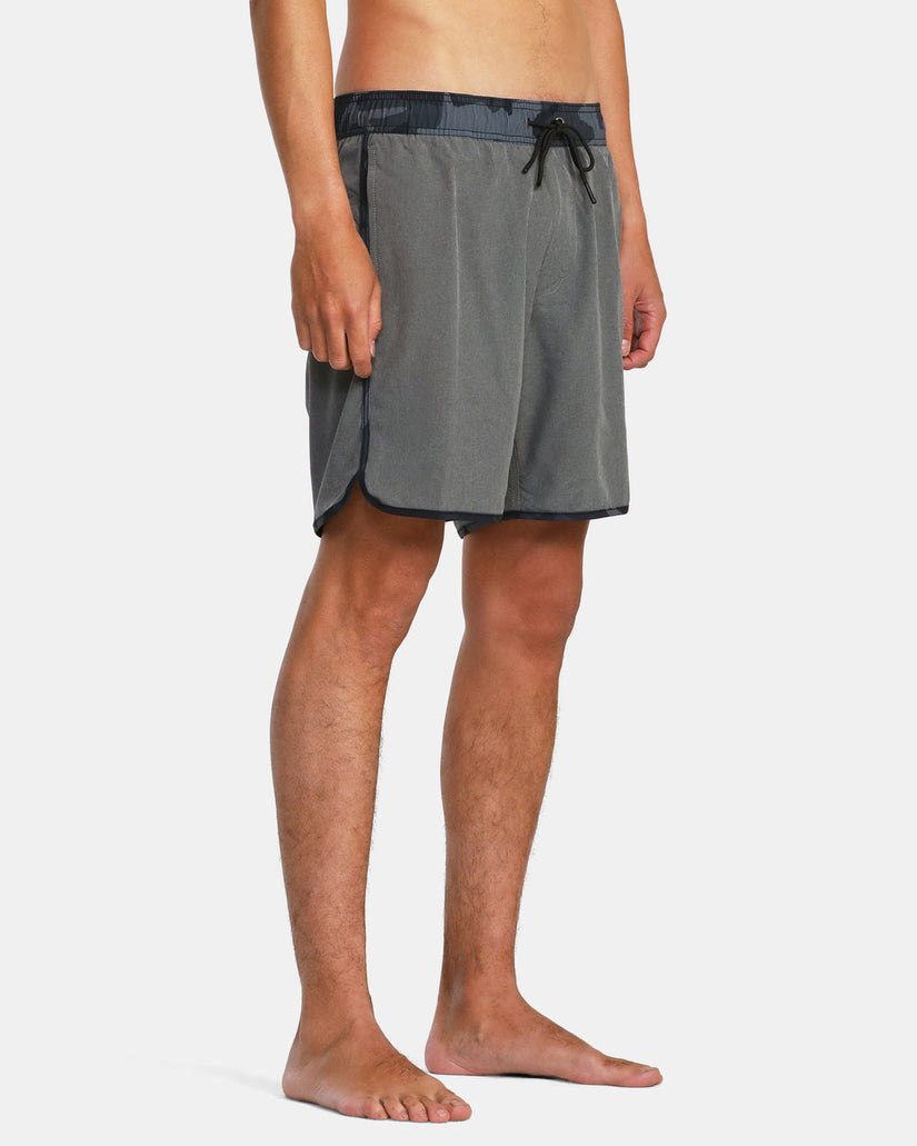 Eastern Plus Elastic Waist Boardshorts 17" - Heather Grey