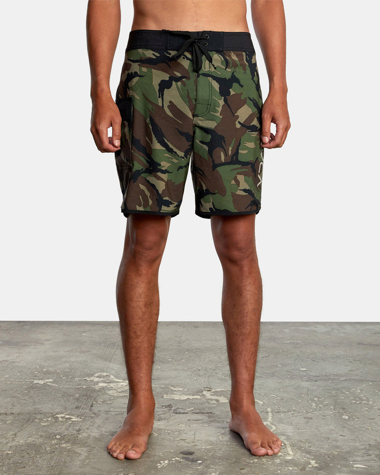 Eastern Boardshorts 18" - Woodland Camo